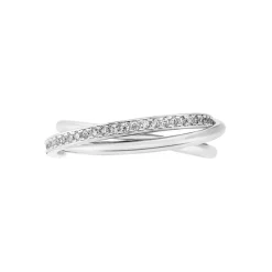 Bague Tahti Argent Blanc Oxyde De Zirconium