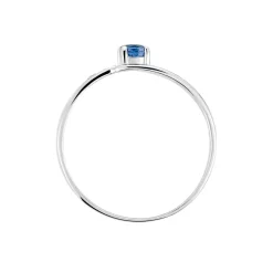 Bague Tanissia Or Blanc Saphir Et Diamant