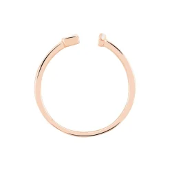 Bague Tea Argent Blanc Rose Oxyde De Zirconium