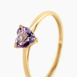 Bague Tender Love Or Jaune Améthyste