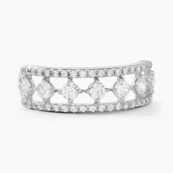 Bague The Crown Or Blanc Oxyde De Zirconium