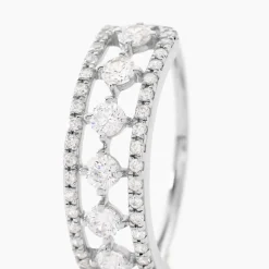 Bague The Crown Or Blanc Oxyde De Zirconium