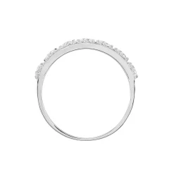 Bague The Crown Or Blanc Oxyde De Zirconium