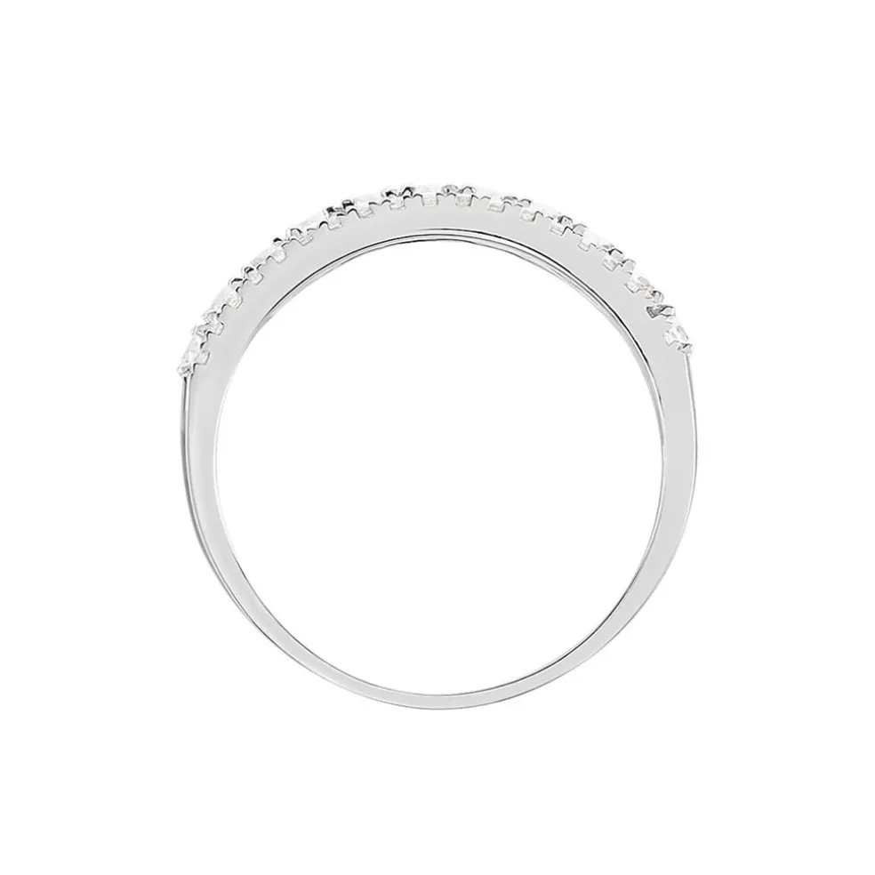 Bague The Crown Or Blanc Oxyde De Zirconium