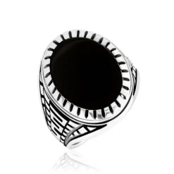 Bague Thimeo Argent Blanc Onyx