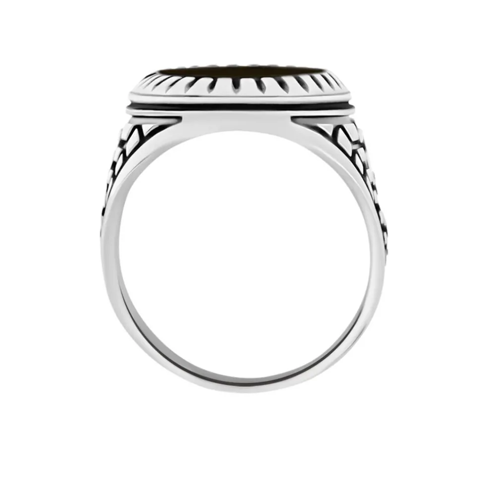 Bague Thimeo Argent Blanc Onyx