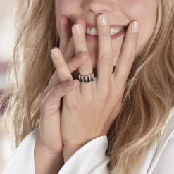 Bague Tiana Acier Blanc