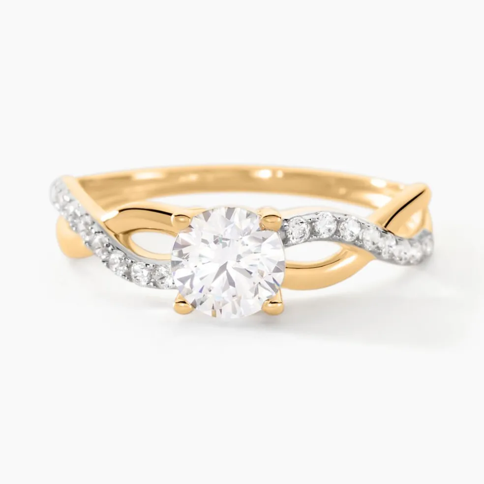 Bague Tilla Or Jaune Oxyde De Zirconium