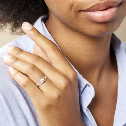 Bague Tilla Or Jaune Oxyde De Zirconium