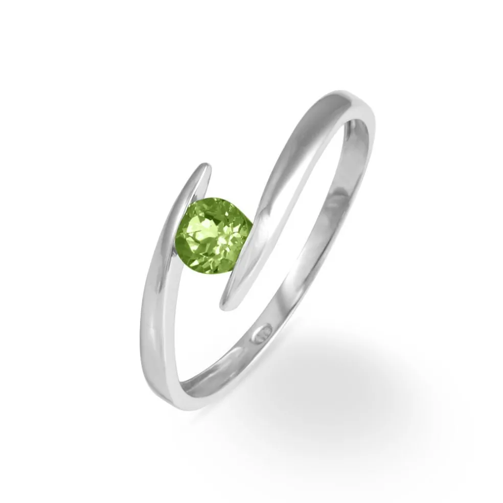Bague Tiphaine Or Blanc Péridot