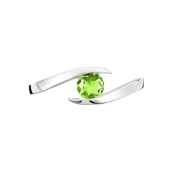 Bague Tiphaine Or Blanc Péridot