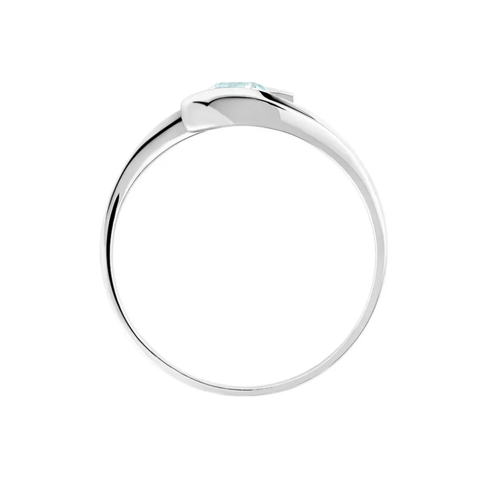 Bague Tiphaine Or Blanc Topaze