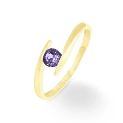Bague Tiphaine Or Jaune Amethyste