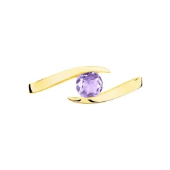 Bague Tiphaine Or Jaune Amethyste