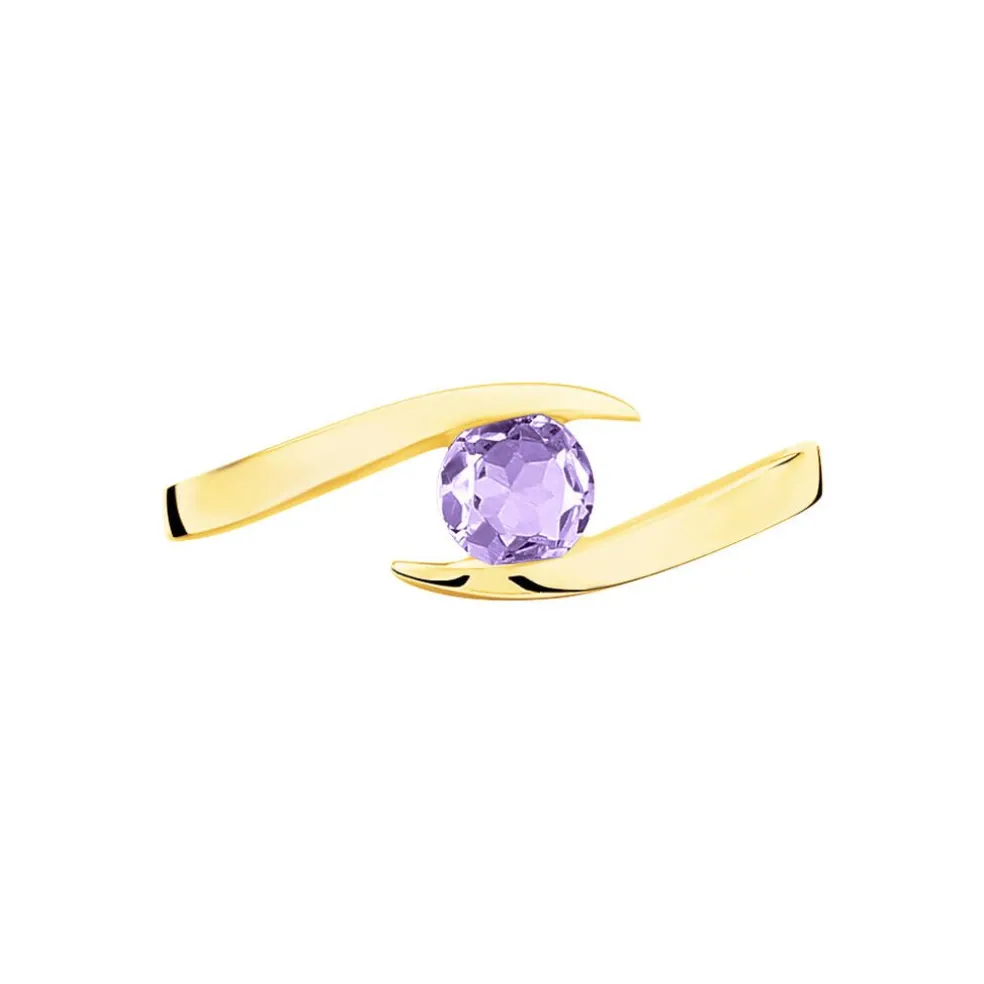 Bague Tiphaine Or Jaune Amethyste