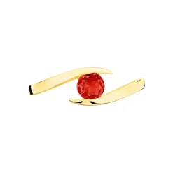 Bague Tiphaine Or Jaune Rubis