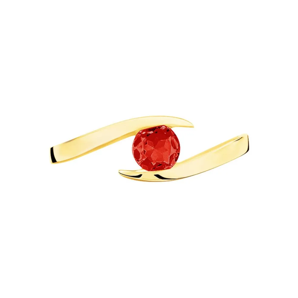 Bague Tiphaine Or Jaune Rubis