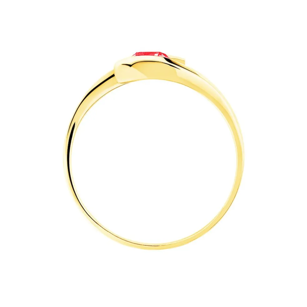 Bague Tiphaine Or Jaune Rubis