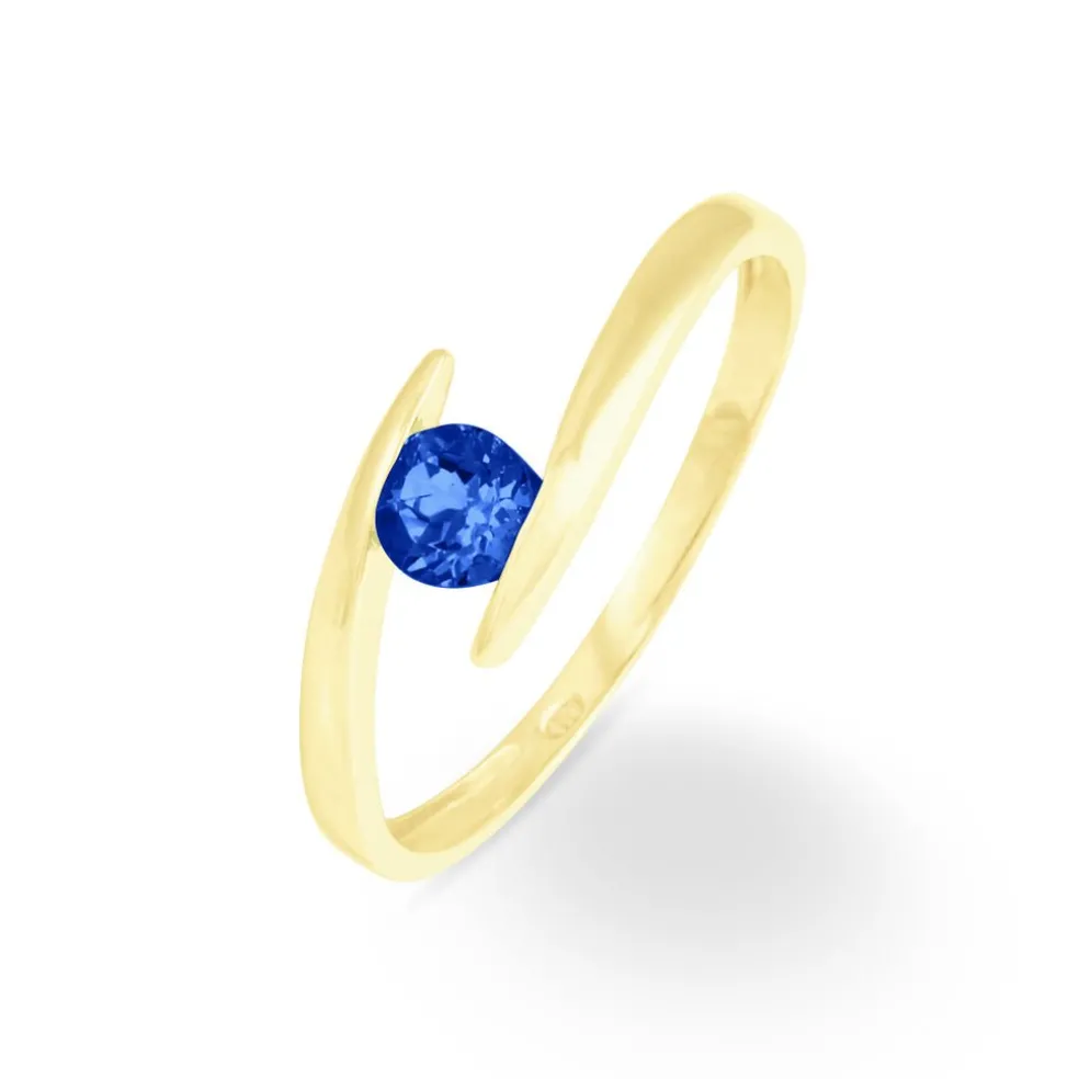 Bague Tiphaine Or Jaune Saphir