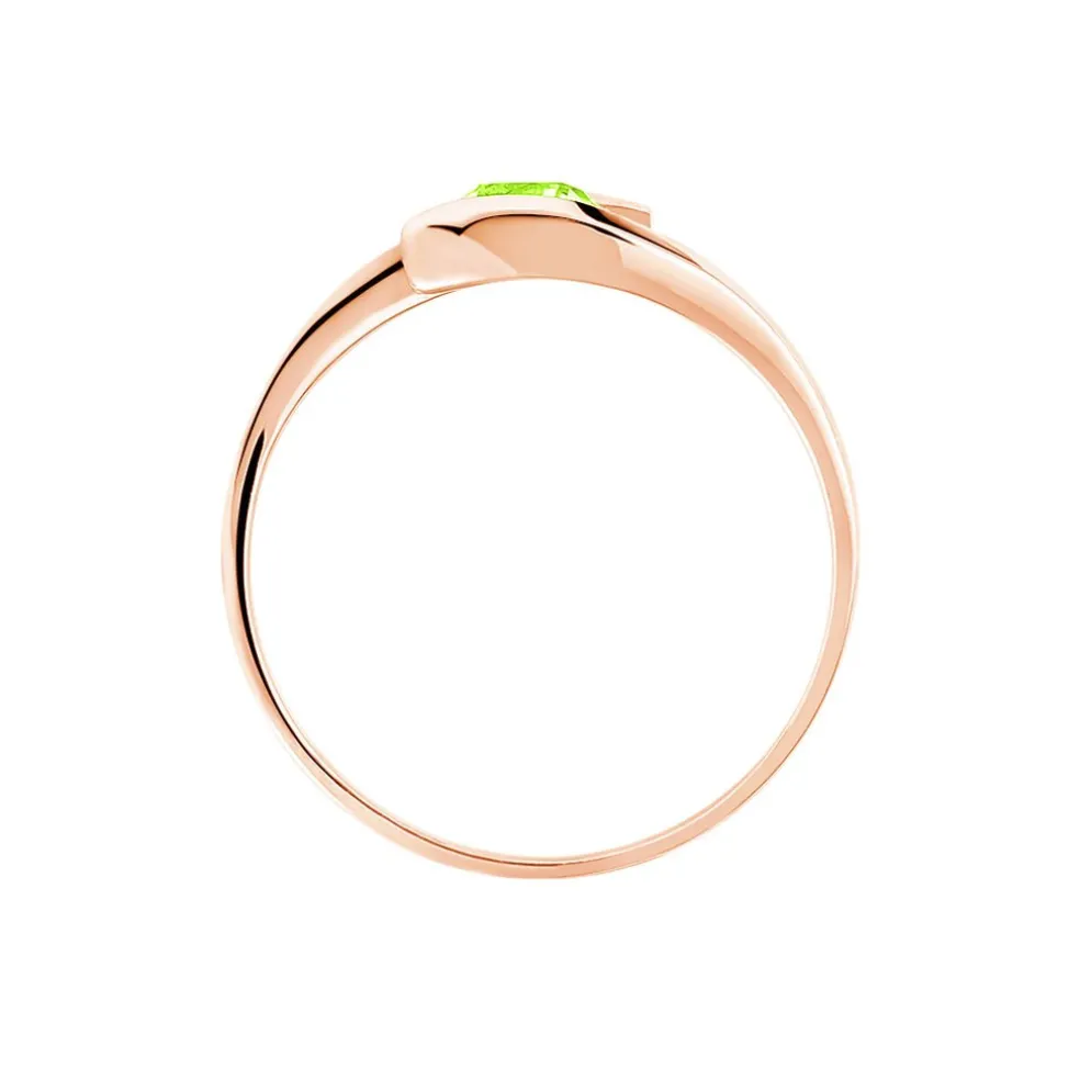 Bague Tiphaine Or Rose Péridot