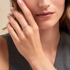 Bague Tiwa Argent Blanc Oxyde De Zirconium