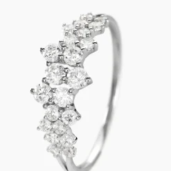 Bague Tokyo Or Blanc Oxyde De Zirconium