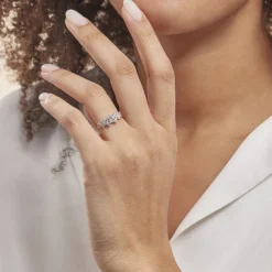 Bague Tokyo Or Blanc Oxyde De Zirconium