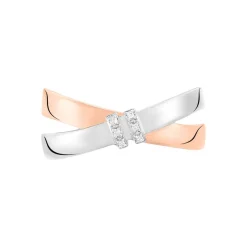 Bague Tonnia Or Bicolore Diamant