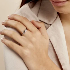 Bague Tonnia Or Bicolore Diamant