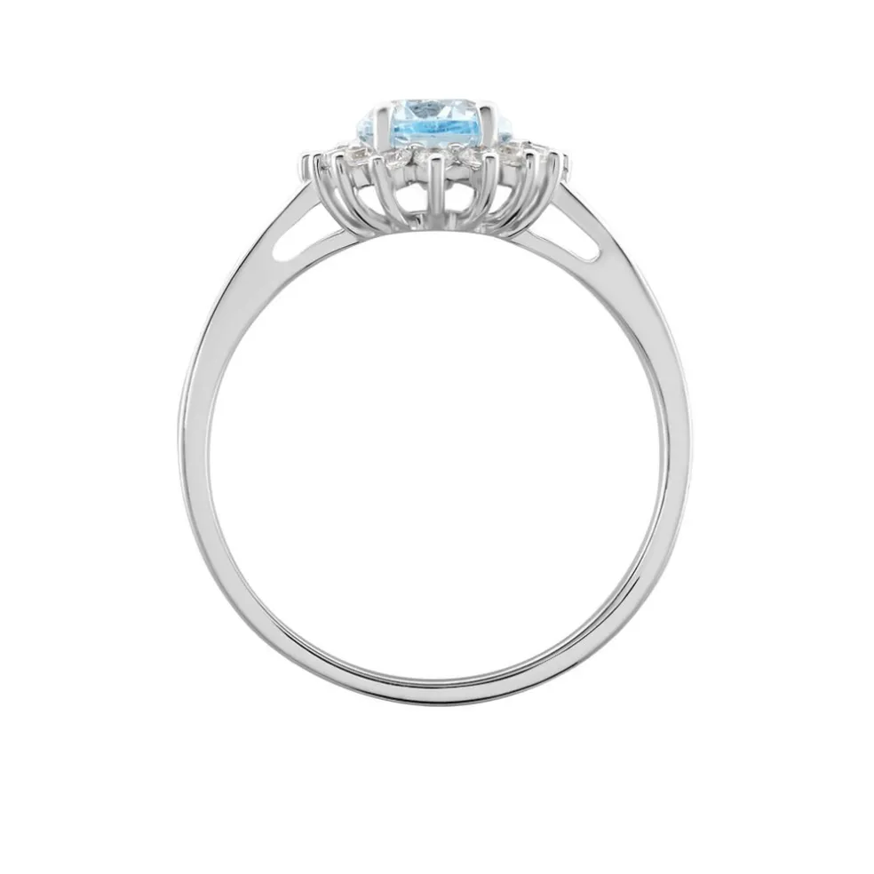 Bague Trick Or Blanc Topaze Et Oxyde