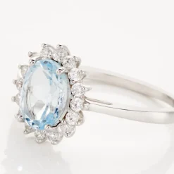 Bague Trick Or Blanc Topaze Et Oxyde