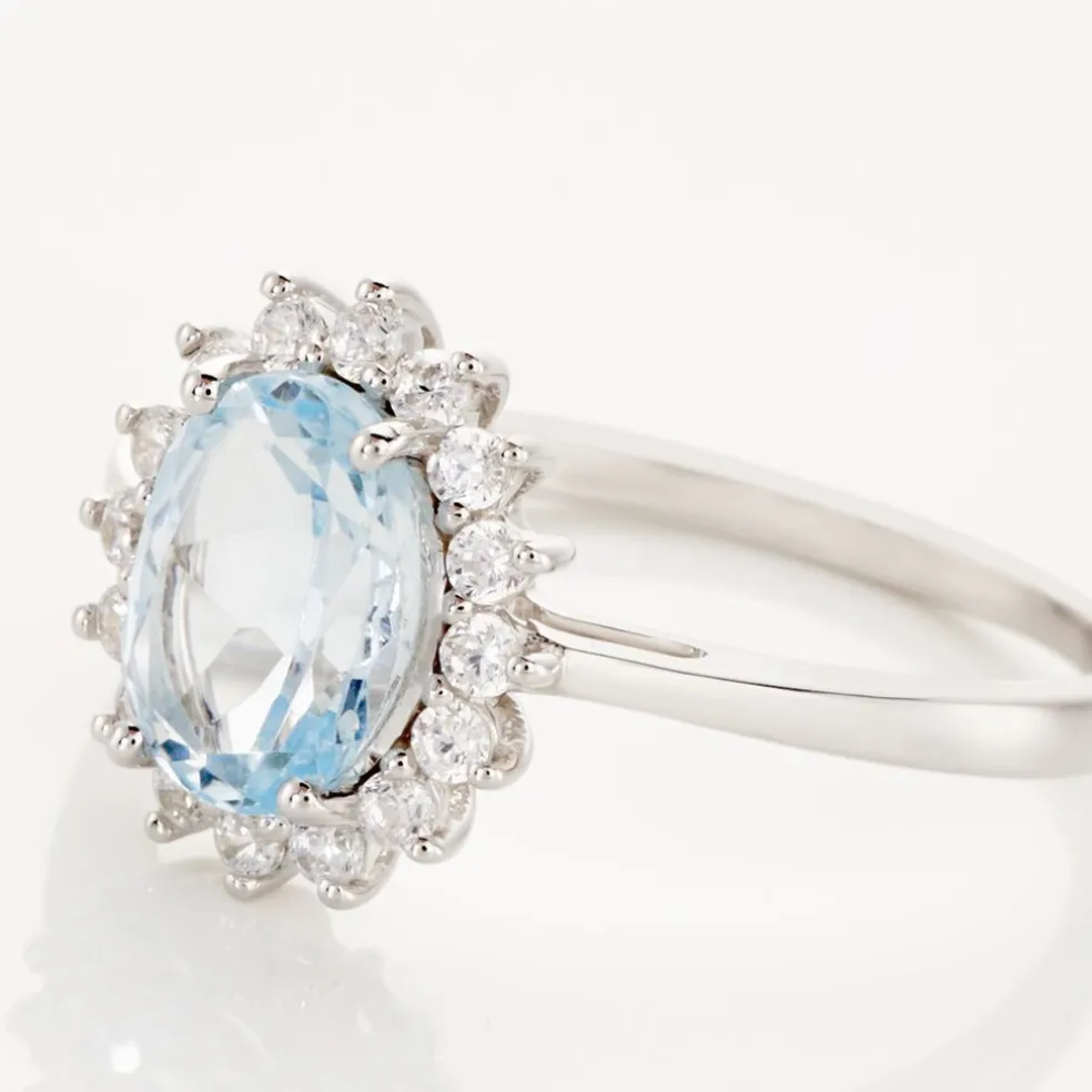 Bague Trick Or Blanc Topaze Et Oxyde