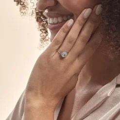 Bague Trick Or Blanc Topaze Et Oxyde