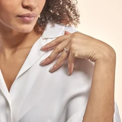 Bague Triptyque Or Blanc Diamant