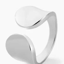 Bague Two Argent Blanc