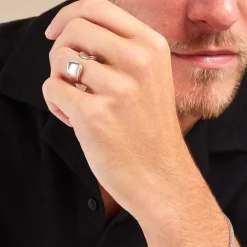 Bague Two Argent Blanc