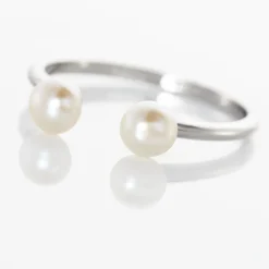 Bague Ull Argent Blanc Perle De Culture