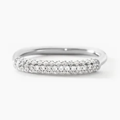 Bague Urban Call Argent Blanc Oxyde De Zirconium