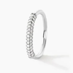 Bague Urban Call Argent Blanc Oxyde De Zirconium