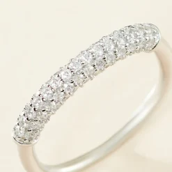 Bague Urban Call Argent Blanc Oxyde De Zirconium