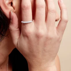 Bague Urban Call Argent Blanc Oxyde De Zirconium