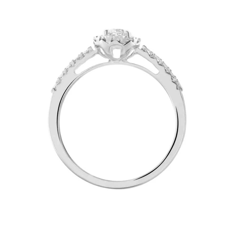 Bague Urbane Platine Blanc Diamant