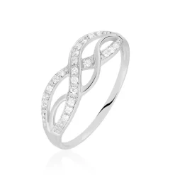 Bague Vaguelette Or Blanc Diamant