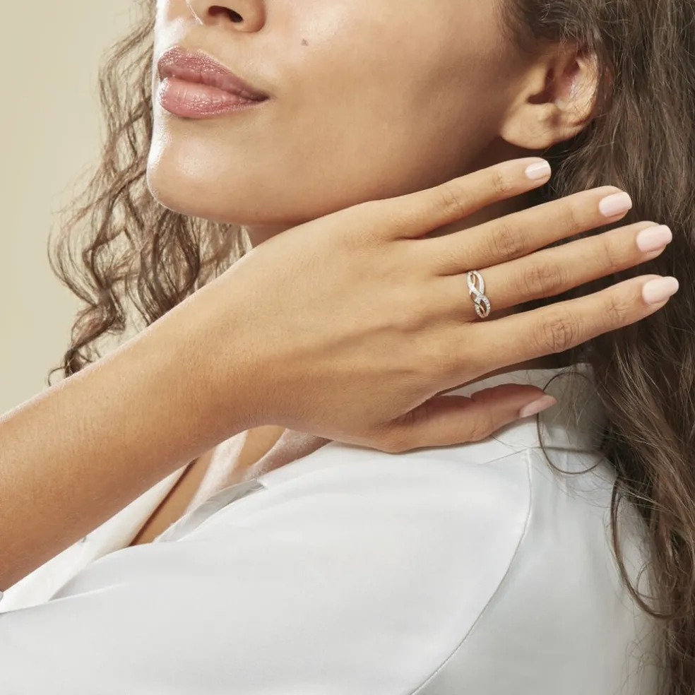 Bague Vaguelette Or Jaune Diamant