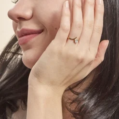 Bague Valeriana Or Jaune Oxyde De Zirconium