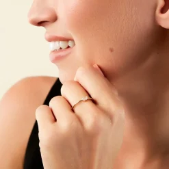 Bague Velvela Or Jaune Diamant Synthétique