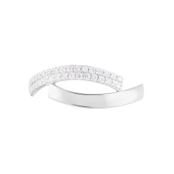 Bague Vero Or Blanc Oxyde De Zirconium