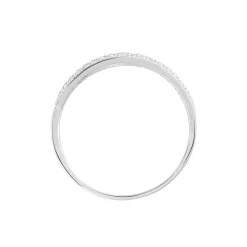 Bague Vero Or Blanc Oxyde De Zirconium