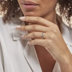 Bague Vero Or Blanc Oxyde De Zirconium