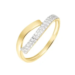 Bague Vero Or Jaune Oxyde De Zirconium